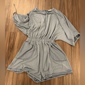 Three Bird Nest Blue Short Sleeve Top